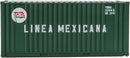 Walthers Scenemaster 949-8008 HO 20' Corrugated Container with Flat Panel - Assembled -- Linea Mexicana