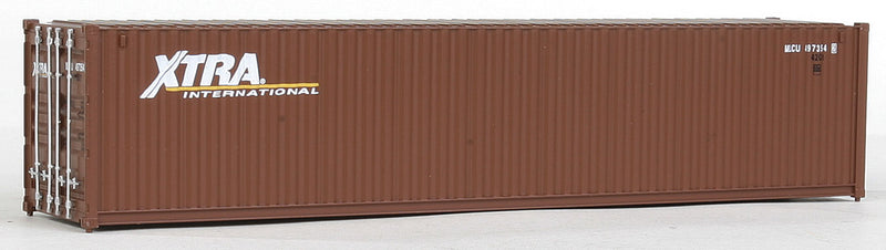 Walthers Scenemaster 949-8154 HO 40' Corrugated Container - Assembled -- XTRA (brown, white)