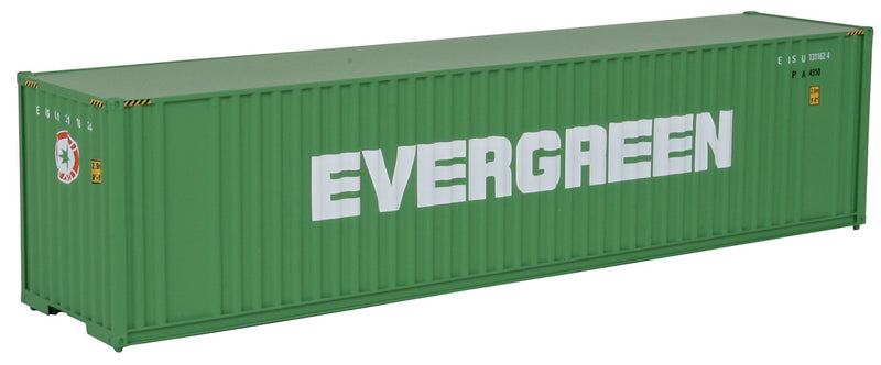 Walthers Scenemaster 949-8202 HO 40' Hi Cube Corrugated Container w/Flat Roof - Assembled -- Evergreen (green, white)