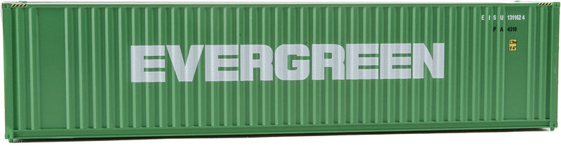 Walthers Scenemaster 949-8202 HO 40' Hi Cube Corrugated Container w/Flat Roof - Assembled -- Evergreen (green, white)