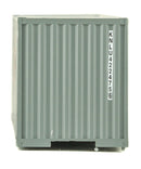 Walthers (SceneMaster) HO 949-8219 40' Hi-Cube Corrugated Container with Flat Roof, Assembled, Nedlloyd (gray, orange, black)