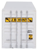 Walthers Scenemaster 949-8506 HO 53' Singamas Corrugated Side Container - Ready to Run -- J.B. Hunt Intermodal (white, yellow, green)