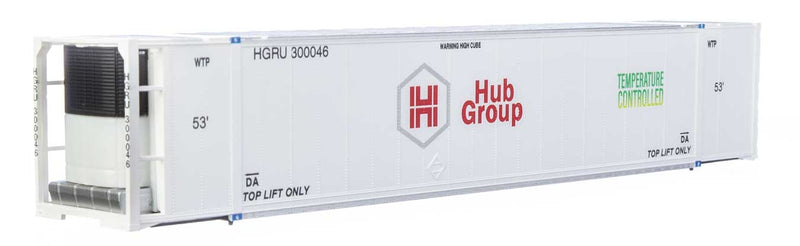 Walthers SceneMaster 949-8705 53' Reefer Container - Ready to Run --  Hub Group, HO