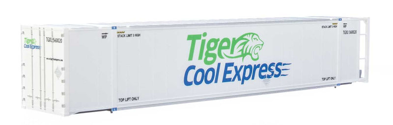 Walthers SceneMaster 949-8708 53' Reefer Container - Ready to Run -- Tiger Cool Express, HO