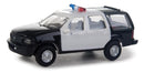 Walthers (SceneMaster) HO 949-12041 Ford Expedition Special Service Vehicle (SSV), Police, Sheriff & Highway Patrol decals (black, white doors, nonworking ligh