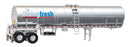 Walthers SceneMaster HO 949-12353 Food Grade Tank Trailer, Dairy Fresh Milk Products