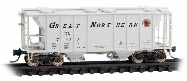 Micro-Trains N 09500012 PS-2 2003 cu.ft. 2-Bay Covered Hopper, Great Northern