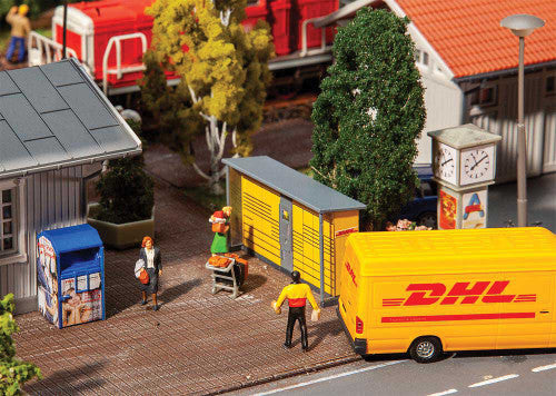 Faller HO 180281 DHL Package Stations (2)