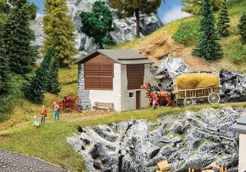 Faller HO 130634 Graubunden Hay Barn Kit