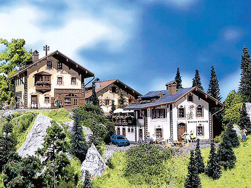 Faller N 232234 Alpine Boarding House with Accessories