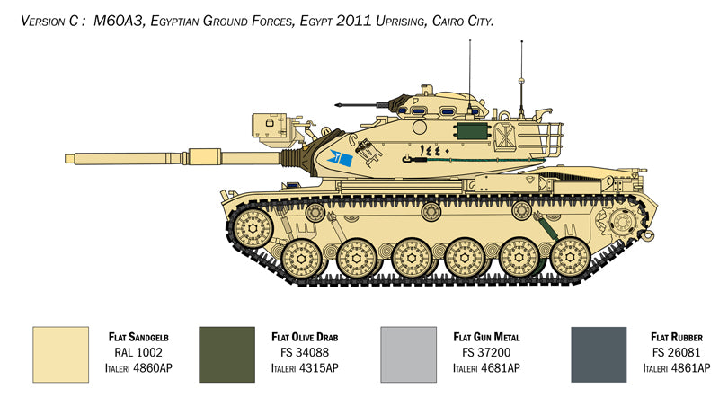 Italeri 6582 - SCALE 1 : 35 M60A3