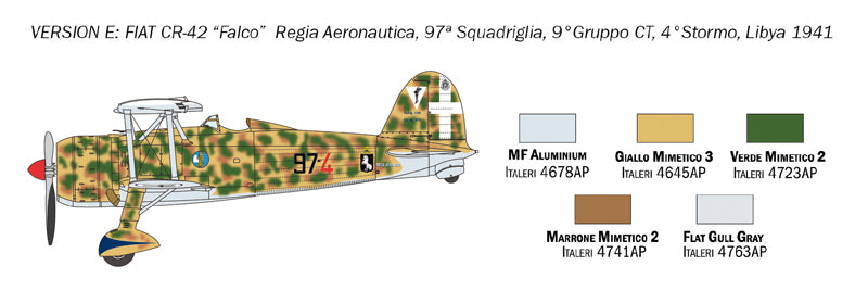 Italeri 1437 - SCALE 1 : 72 FIAT CR.42 Falco