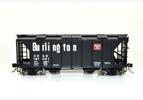 Bowser 43249 70-Ton 2-Bay Covered Hopper w/Closed Sides - Ready to Run - Executive Line -- Chicago, Burlington & Quincy