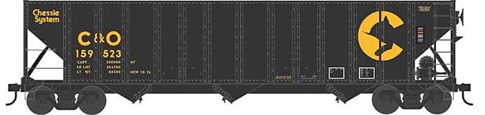 Bowser HO 43510 100-Ton 3-Bay Open Hopper, Executive Line, Chessie C&O