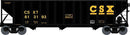 Bowser HO 43519 100-Ton 3-Bay Open Hopper, Executive Line, CSX