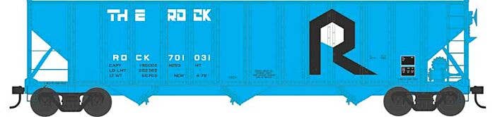 Bowser HO 43541 100-Ton 3-Bay Open Hopper, Executive Line, Rock Island