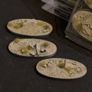 Gamers Grass Battle Ready Bases - Arid Steppe - Oval 75mm (x3)