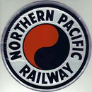 Microscale 10013 Northern Pacific 8" Round Embossed Aluminum Sign