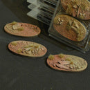 Gamers Grass Battle Ready Bases - Badlands - Oval 75mm (x3)
