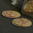 Gamers Grass Battle Ready Bases - Badlands - Oval 90mm (x2)