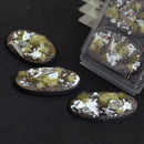 Gamers Grass Battle Ready Bases - Winter - Oval 75mm (x3)