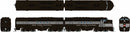 PREORDER Rapido HO 1004024 EMD FT A+B Unit Set, Standard DC, NYC #1600 #2400 "Lightning Stripe" (black, gray, white)