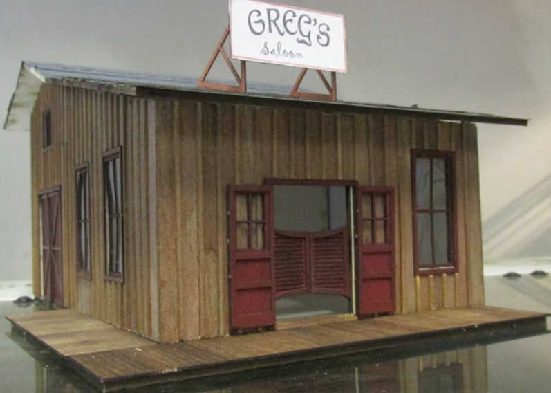 RSlaserKits 1005 Greg's Saloon and Repair Shop, O Scale