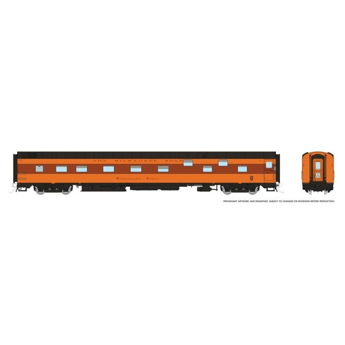 PREORDER Rapido HO 101166 Duplex Sleeper Super Continental Line, Milwaukee Road "Minnesota River" | 113.95