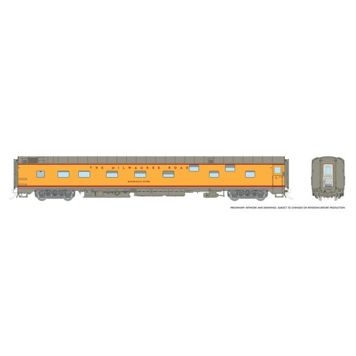 PREORDER Rapido HO 101169 Duplex Sleeper Super Continental Line, Milwaukee Road "Zumbro River" | 113.95