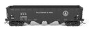 PREORDER Broadway Limited Imports HO 10130 ARA 70-ton 4-Bay Hopper, B&O W2b, "13 Great States", 6-pack A