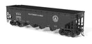 PREORDER Broadway Limited Imports HO 10130 ARA 70-ton 4-Bay Hopper, B&O W2b, "13 Great States", 6-pack A