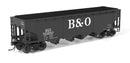 PREORDER Broadway Limited Imports HO 10133 ARA 70-ton 4-Bay Hopper, B&O W2b, Big "B&O" Scheme, 6-pack B
