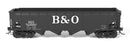 PREORDER Broadway Limited Imports HO 10133 ARA 70-ton 4-Bay Hopper, B&O W2b, Big "B&O" Scheme, 6-pack B