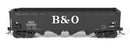 PREORDER Broadway Limited Imports HO 10132 ARA 70-ton 4-Bay Hopper, B&O W2b, Big "B&O" Scheme, 6-pack A