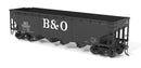 PREORDER Broadway Limited Imports HO 10133 ARA 70-ton 4-Bay Hopper, B&O W2b, Big "B&O" Scheme, 6-pack B