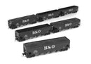 Broadway Limited Imports HO 10133 ARA 70-ton 4-Bay Hopper, B&O W2b, Big "B&O" Scheme, 6-pack B