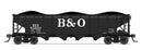 PREORDER Broadway Limited Imports N 10368 ARA 70-ton 4-Bay Hopper, B&O W2b, Big "B&O" Scheme, 6-pack