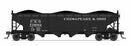 PREORDER Broadway Limited Imports N 10370 ARA 70-ton 4-Bay Hopper, C&O H7-13, Black & White, 6-pack