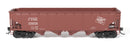 PREORDER Broadway Limited Imports HO 10136 ARA 70-ton 4-Bay Hopper, MILW, Oxide Red w/ White, 6-pack A