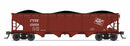 PREORDER Broadway Limited Imports N 10372 ARA 70-ton 4-Bay Hopper, MILW, Oxide Red w/ White, 6-pack