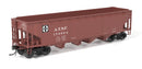 Broadway Limited Imports HO 10139 ARA 70-ton 4-Bay Hopper, ATSF, Oxide Red w/ White, 6-pack B