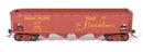 Broadway Limited Imports HO 10140 ARA 70-ton 4-Bay Hopper, Union Pacific, "Streamliners / Serves All The West", 6-pack A