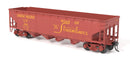 Broadway Limited Imports HO 10141 ARA 70-ton 4-Bay Hopper, Union Pacific, "Streamliners / Serves All The West", 6-pack B