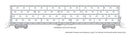 Rapido N 102153 Flatcar Lumber Load GP