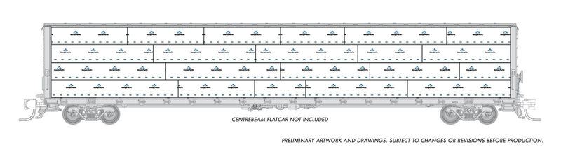 PREORDER Rapido N 102153 Centerbeam Lumber Load, Georgia Pacific