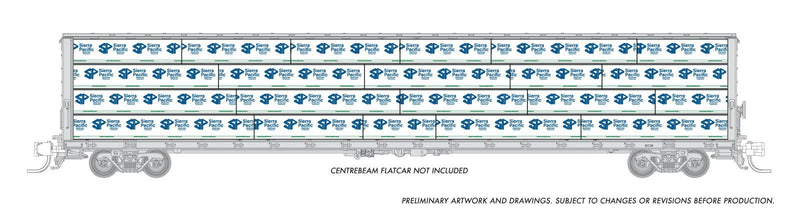 PREORDER Rapido N 102156 Centerbeam Lumber Load, Sierra Pacific
