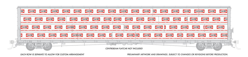 PREORDER Rapido HO 102160 Centerbeam Lumber Load, Canfor
