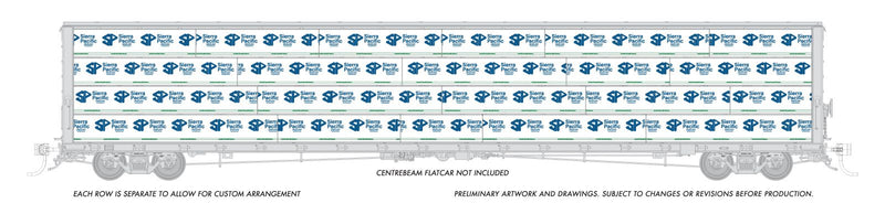 PREORDER Rapido HO 102165 Centerbeam Lumber Load, Sierra Pacific