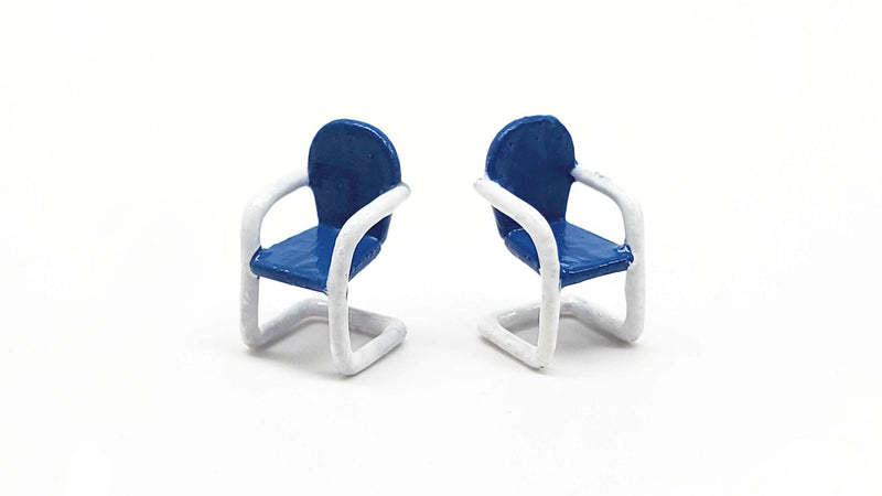 PREORDER All Scale Miniatures HO 8711022 Lawn Chairs Retro (2-Pack) | 3.05
