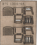 B.T.S. O 13016 Wood Chairs, Straight